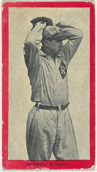 Jackson, Richmond, Virginia League, from the Baseball Players (Red Borders) series (T210) issued by Old Mill Cigarettes, Issued by Old Mill Cigarettes, Virginia, Photolithograph 