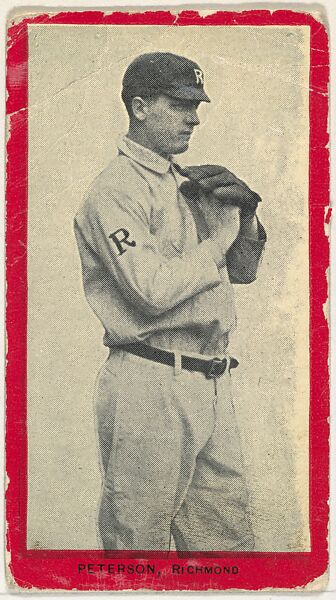 Peterson, Richmond, Virginia League, from the Baseball Players (Red Borders) series (T210) issued by Old Mill Cigarettes, Issued by Old Mill Cigarettes, Virginia, Photolithograph 