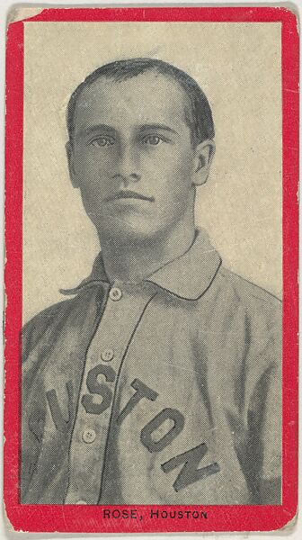 Rose, Houston, Texas League, from the Baseball Players (Red Borders) series (T210) issued by Old Mill Cigarettes, Issued by Old Mill Cigarettes, Virginia, Photolithograph 