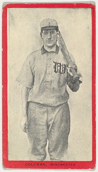 Coleman, Winchester, Blue Grass League, from the Baseball Players (Red Borders) series (T210) issued by Old Mill Cigarettes, Issued by Old Mill Cigarettes, Virginia, Photolithograph 
