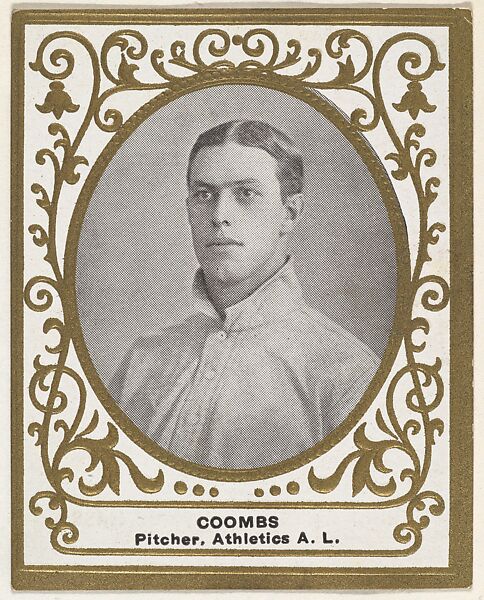 Coombs, Pitcher, Athletics, American League, from the Baseball Players (Ramlys) series (T204) issued by the Mentor Company to promote Ramly and T.T.T. Turkish Cigarettes, Issued by Mentor Company, Boston, Photolithograph 