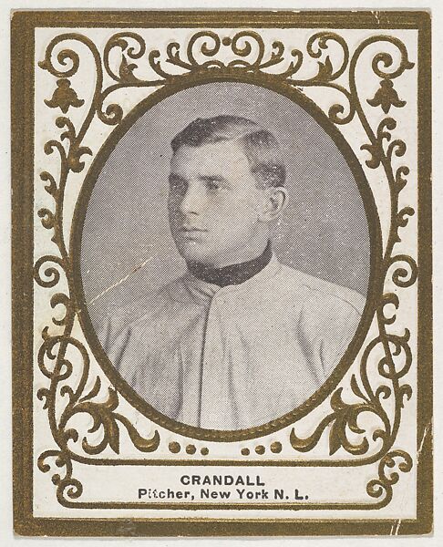 Crandall, Pitcher, New York, National League, from the Baseball Players (Ramlys) series (T204) issued by the Mentor Company to promote Ramly and T.T.T. Turkish Cigarettes, Issued by Mentor Company, Boston, Photolithograph 