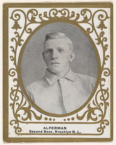 Alperman, 2nd Base, Brooklyn, National League, from the Baseball Players (Ramlys) series (T204) issued by the Mentor Company to promote Ramly and T.T.T. Turkish Cigarettes
