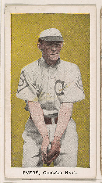 Evers, Chicago, National League, from the "Star Baseball Players" series (E94), issued by George Close Candy, Issued by George Close Candy, Cambridge, Massachusetts, Commercial color lithograph 