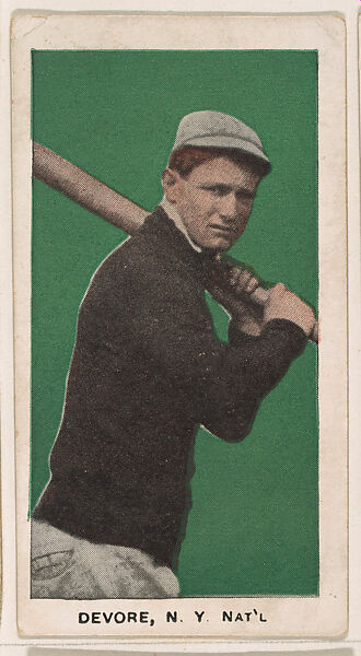 Devore, New York, National League, from the "Star Baseball Players" series (E94), issued by George Close Candy, Issued by George Close Candy, Cambridge, Massachusetts, Commercial color lithograph 