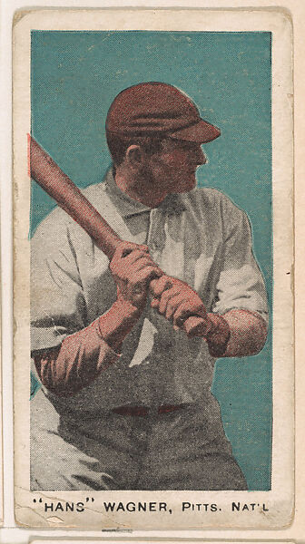 "Hans" Wagner, Pittsburgh, National League, from the "Star Baseball Players" series (E94), issued by George Close Candy, Issued by George Close Candy, Cambridge, Massachusetts, Commercial color lithograph 