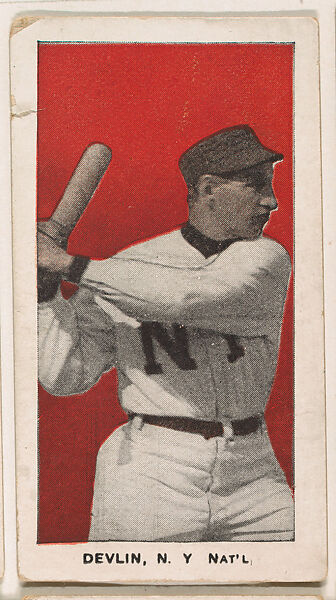 Devlin, New York, National League, from the "Star Baseball Players" series (E94), issued by George Close Candy, Issued by George Close Candy, Cambridge, Massachusetts, Commercial color lithograph 