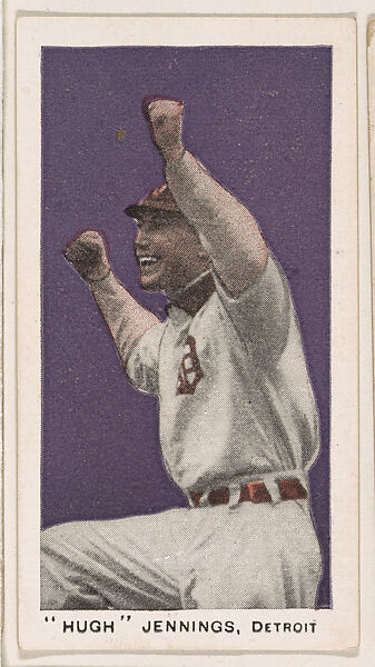 "Hugh" Jennings, Detroit, from the "Star Baseball Players" series (E94), issued by George Close Candy, Issued by George Close Candy, Cambridge, Massachusetts, Commercial color lithograph 