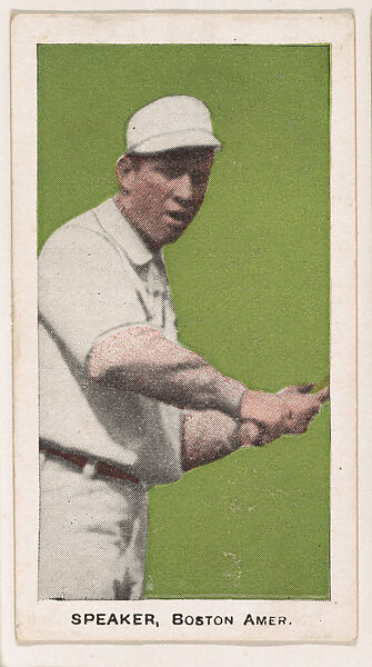 Speaker, Boston, American League, from the "Star Baseball Players" series (E94), issued by George Close Candy, Issued by George Close Candy, Cambridge, Massachusetts, Commercial color lithograph 