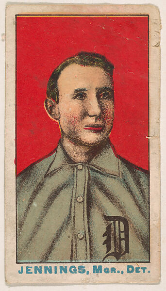 Jennings, Manager, Detroit, from the "Nadja Caramels" series (E104), issued by Blake-Wenneker Candy Co. to promote Nadja Caramels, Issued by Blake-Wenneker Candy Company, St. Louis, Missouri, Commercial color lithograph 