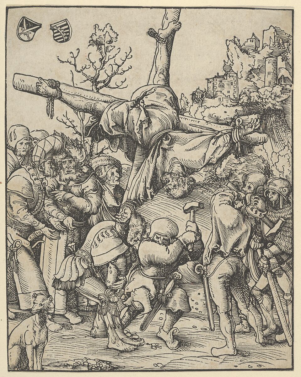 Peter from the Martyrdom of the Twelve Apostles, Lucas Cranach the Elder (German, Kronach 1472–1553 Weimar), Woodcut 