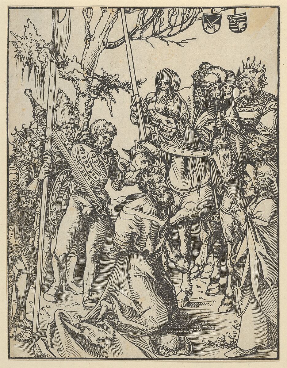 James The Greater from the Martyrdom of the Twelve Apostles, Lucas Cranach the Elder (German, Kronach 1472–1553 Weimar), Woodcut 