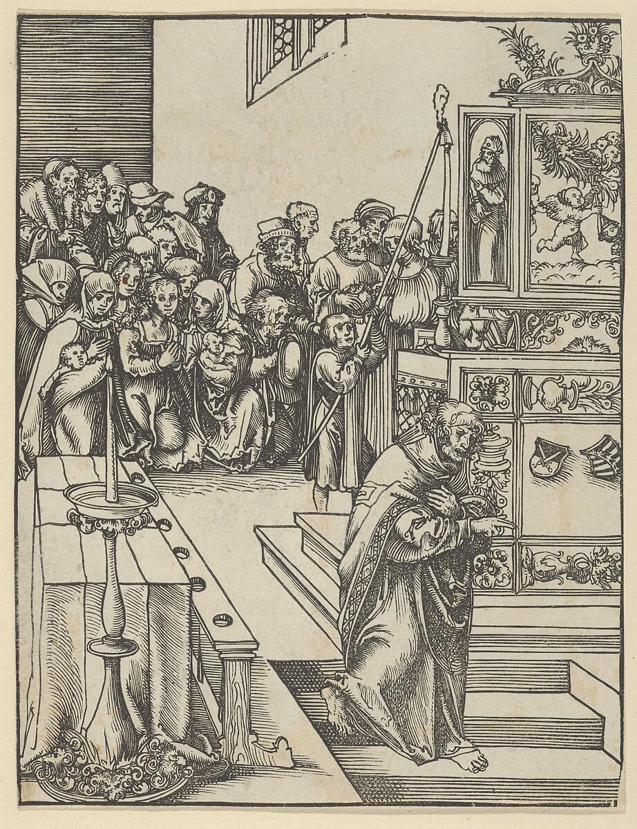 John from the Martyrdom of the Twelve Apostles, Lucas Cranach the Elder (German, Kronach 1472–1553 Weimar), Woodcut 