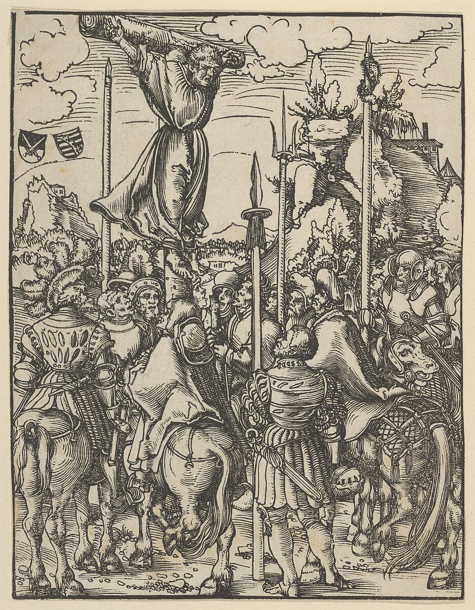 Bartholomew from the Martyrdom of the Twelve Apostles, Lucas Cranach the Elder (German, Kronach 1472–1553 Weimar), Woodcut 