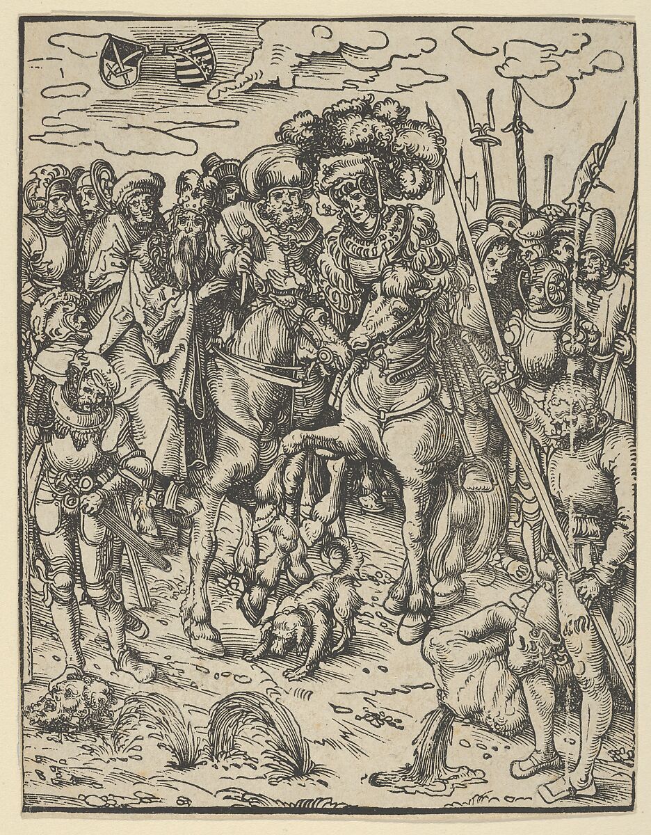 Reverse copy of The Martyrdom of St Paul from The Matyrdom of the Twelve Apostles, After Lucas Cranach the Elder (German, Kronach 1472–1553 Weimar), Woodcut 
