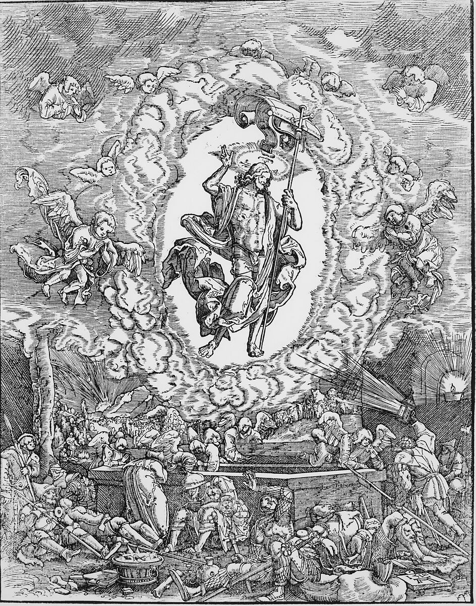 The Resurrection, Albrecht Altdorfer (German, Regensburg ca. 1480–1538 Regensburg), Woodcut