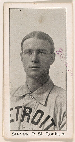 Siever, Pitcher, St. Louis, American League, from the 
