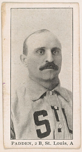Padden, 2nd Base, St. Louis, American League, from the 