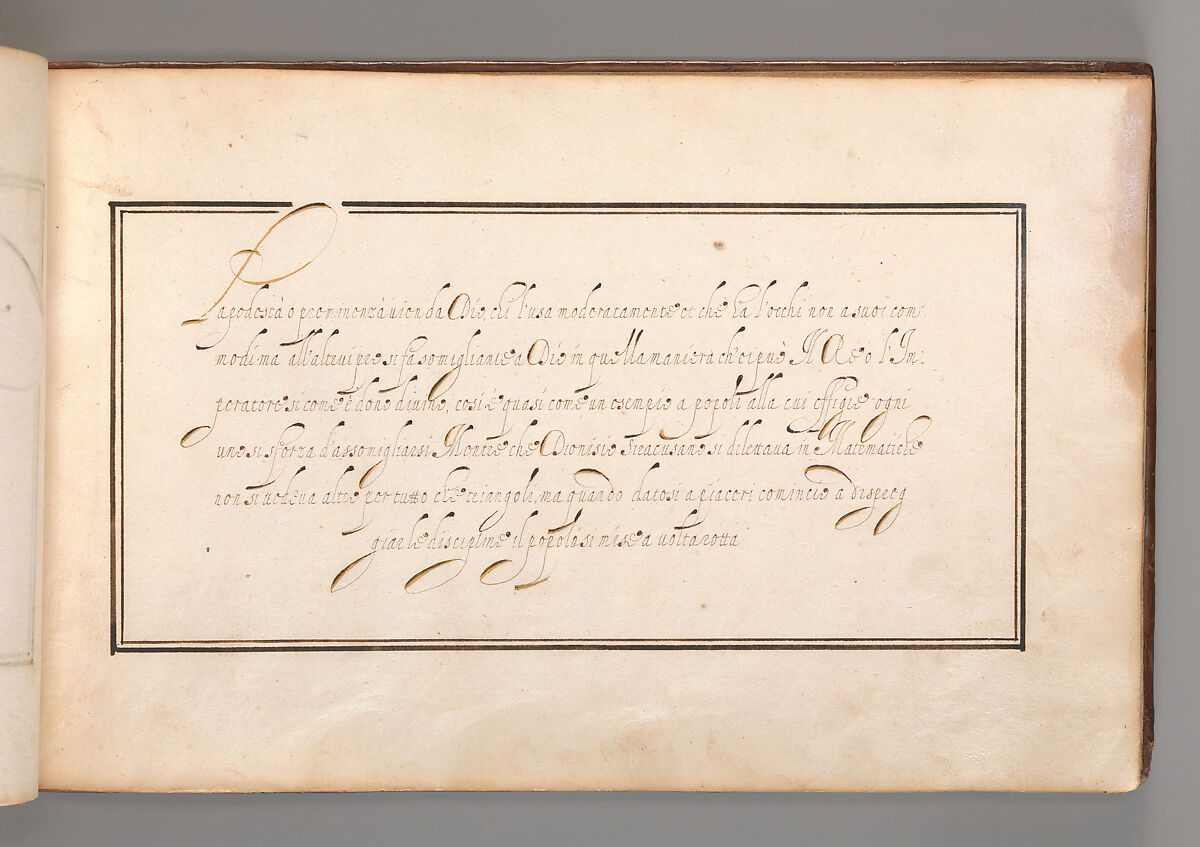 Album with Examples of Calligraphy and Micrography, Anonymous French or Flemish, Pen and black and brown ink.