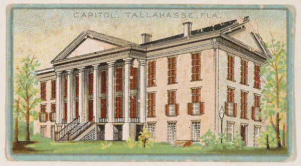 Capitol of Florida, Tallahassee, from the "State Capitols" series (E48), issued for B.B.B. Honey Kisses, Issued by BBB Honey Kisses (American), Commercial color lithograph 