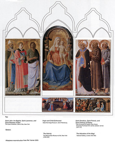 The Nativity, Attributed to Zanobi Strozzi (Italian, Florence 1412–1468 Florence), Tempera and gold on wood