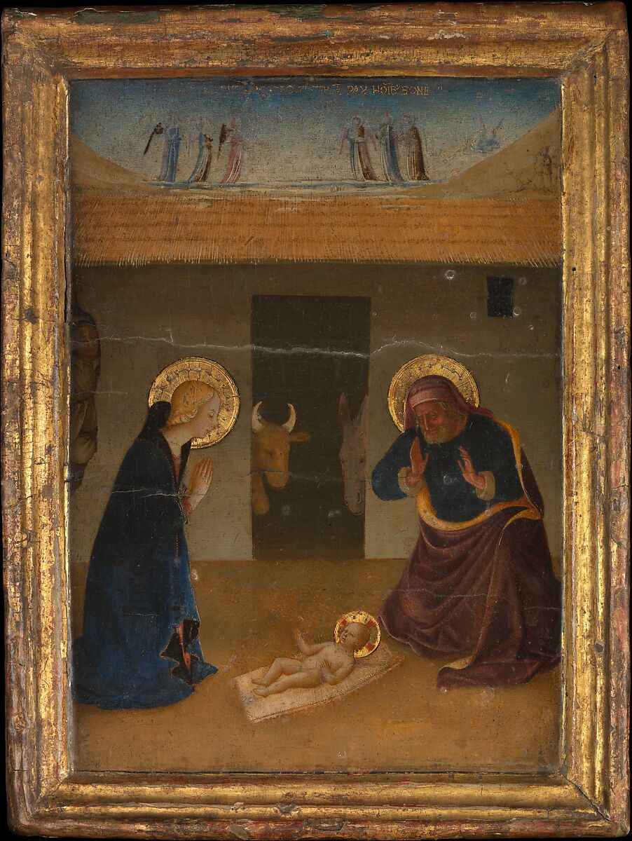 The Nativity, Zanobi Strozzi (Italian, Florence 1412–1468 Florence), Tempera and gold on wood 
