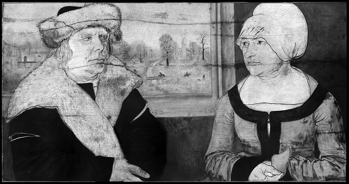 Portrait of a Married Couple (Lorenz Kraffter and Honesta Merz?), Ulrich Apt the Elder (German, Augsburg ca. 1460–1532 Augsburg), Oil on linden