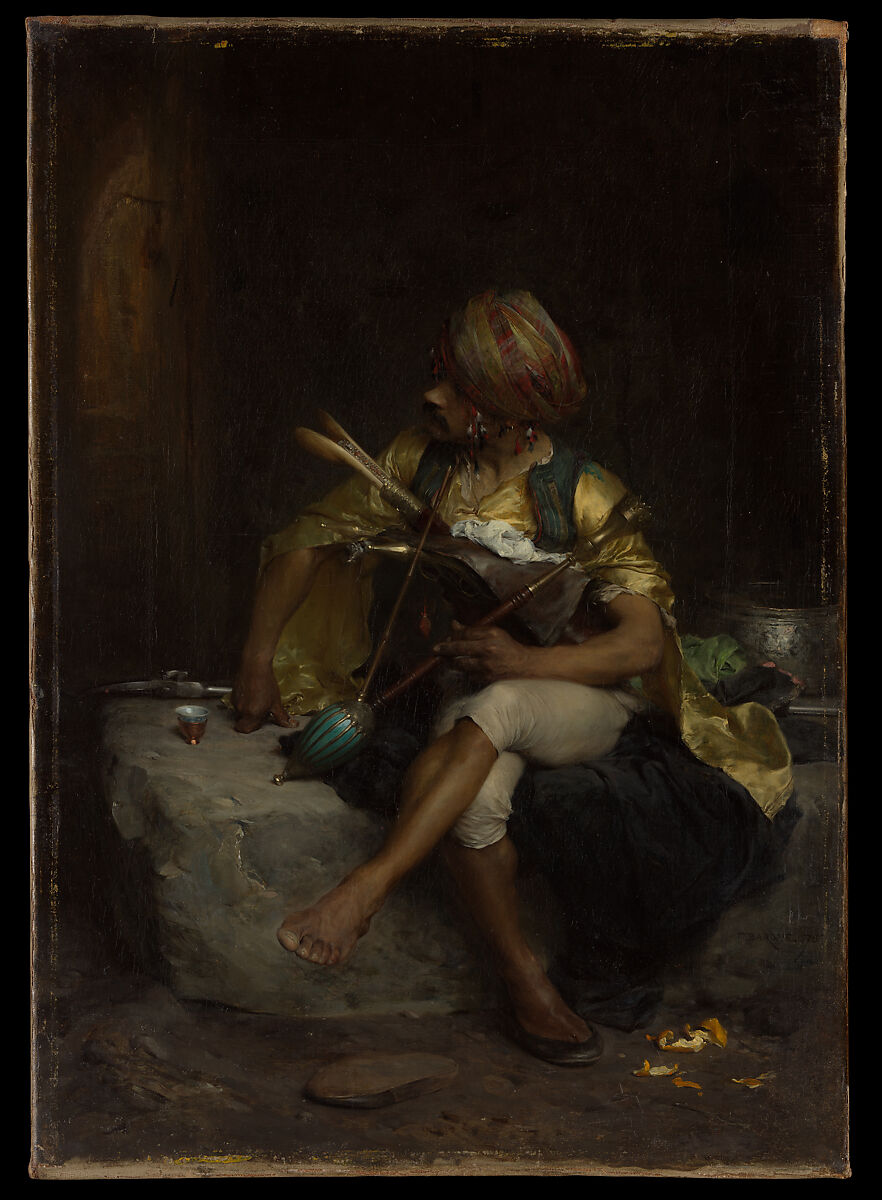 A Bashi-Bazouk, Charles Bargue (French, Paris 1825/26–1883 Paris), Oil on canvas 
