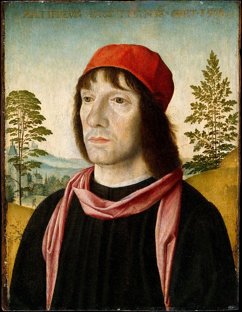 Portrait of a Man, Fra Bartolomeo (Bartolomeo di Paolo del Fattorino) (Italian, Florence 1473–1517 Florence), Oil on wood 