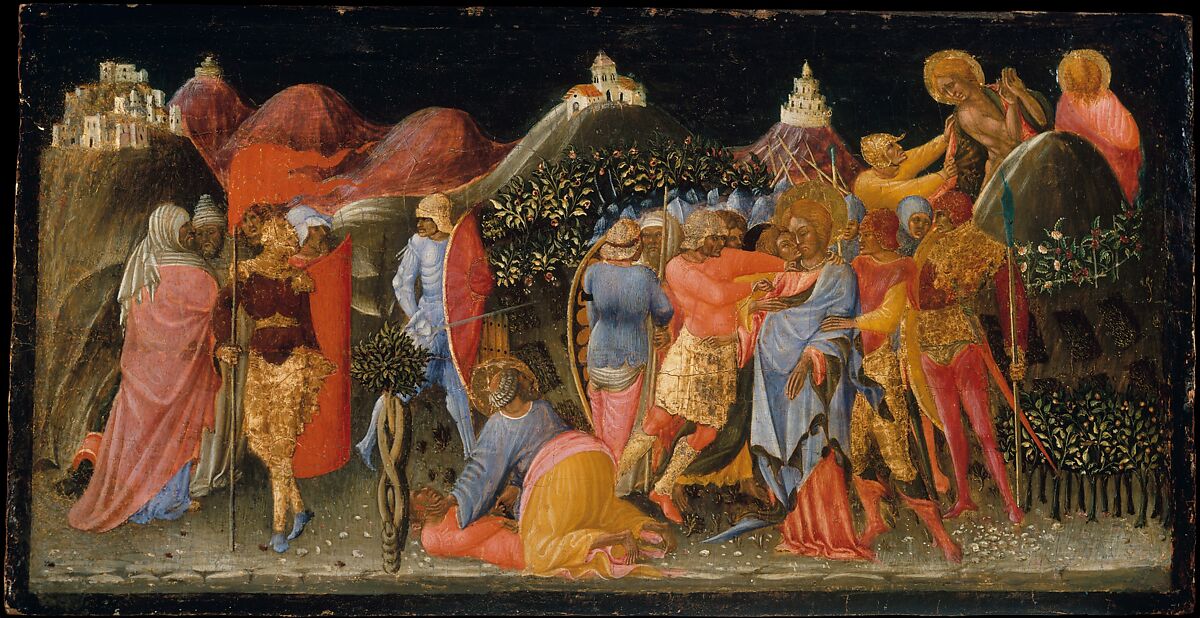 The Betrayal of Christ, Bartolomeo di Tommaso  Italian, Tempera on wood