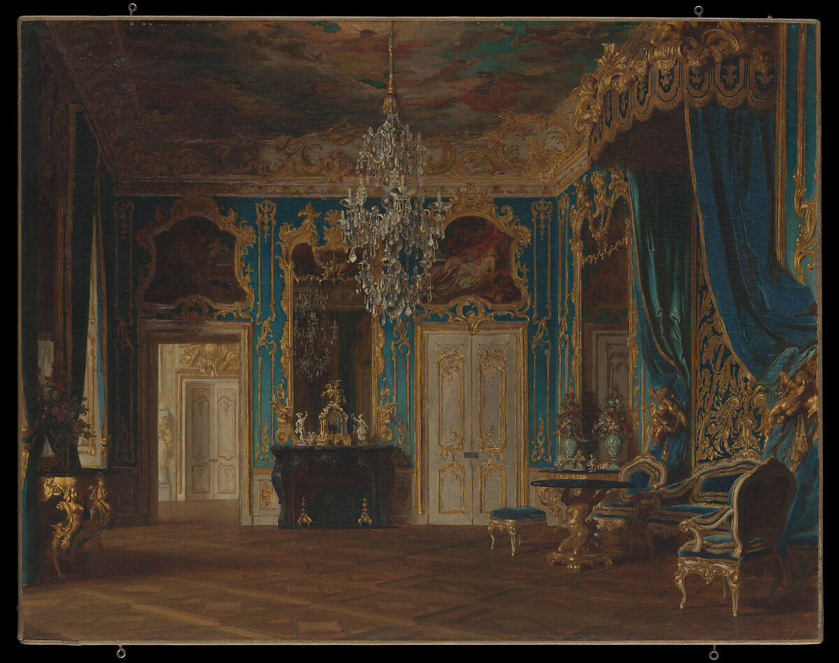 Project for a Room for King Ludwig II (1854–1886) of Bavaria, Gyula Benczúr (Hungarian, Nyíregyháza 1844–1920 Dolány), Oil on canvas 
