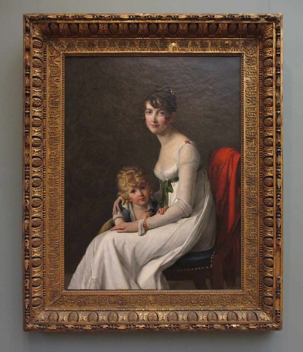 Madame Philippe Panon Desbassayns de Richemont (Jeanne Eglé Mourgue, 1778–1855) and Her Son, Eugène (1800–1859), Marie Guillemine Benoist (French, Paris 1768–1826 Paris), Oil on canvas