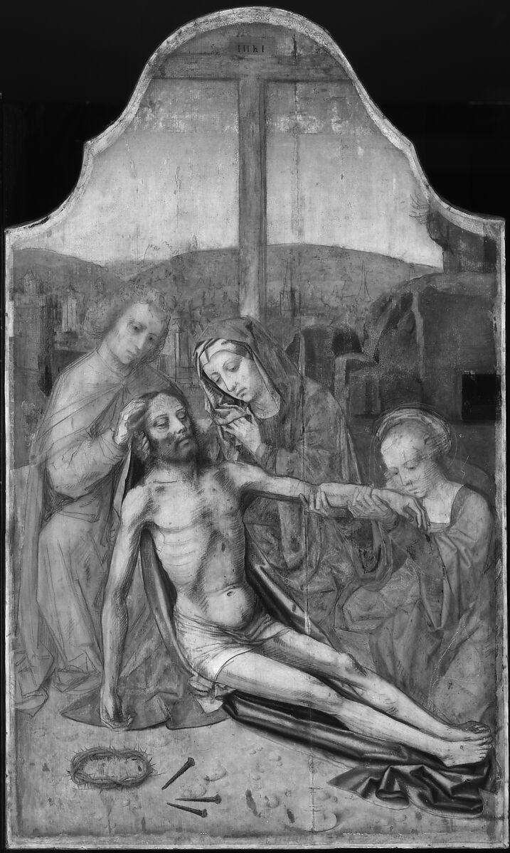 The Lamentation, Ambrosius Benson (Netherlandish, Lombardy (?), active by 1519–died 1550 Bruges), Oil on canvas, transferred from wood