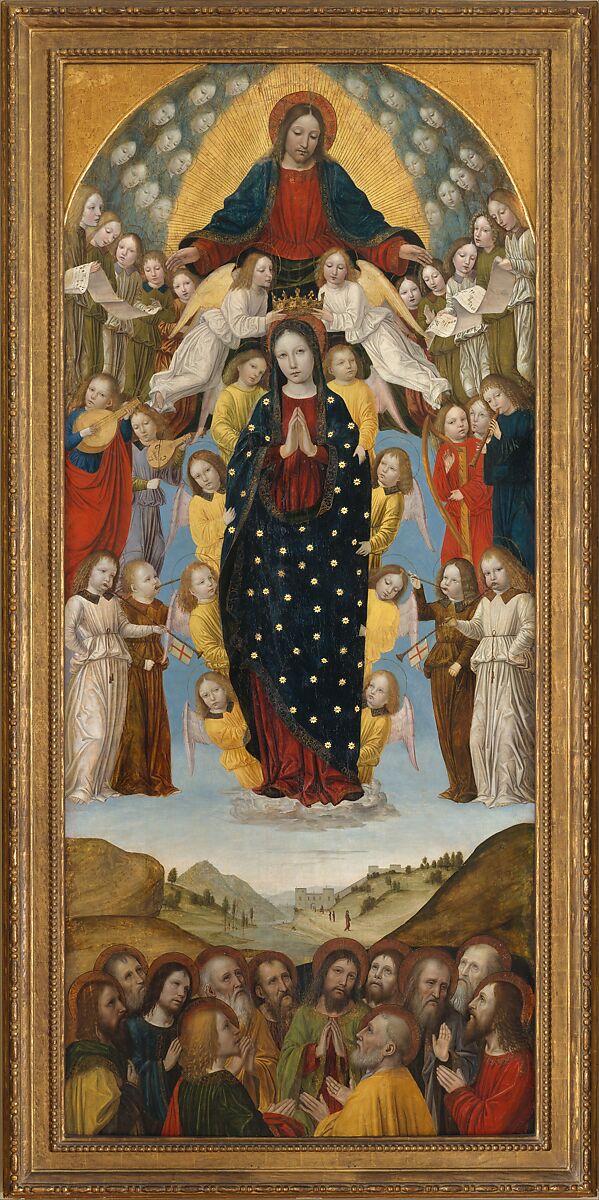 The Assumption of the Virgin, Bergognone (Ambrogio di Stefano da Fossano) (Italian, Milan ca. 1453–1523 Milan), Oil and gold on wood 