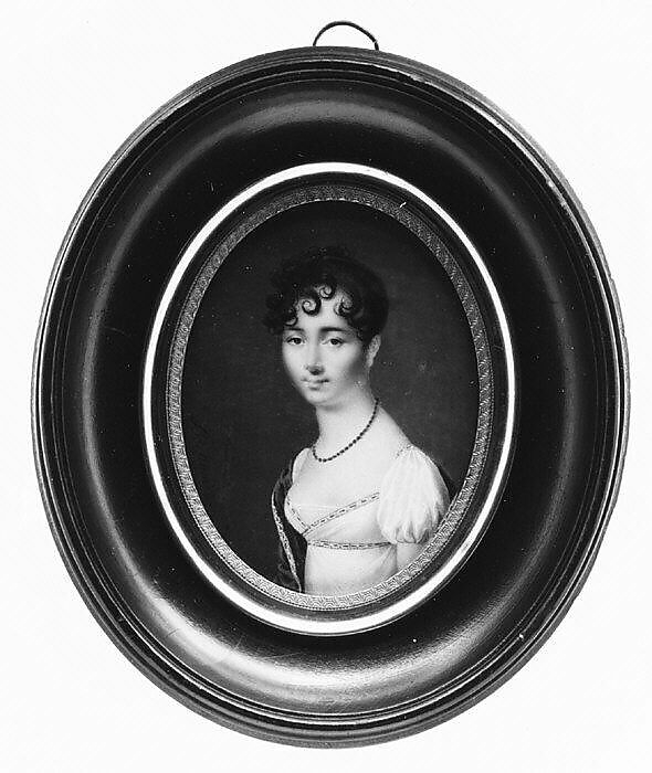 Portrait of a Woman, Vincent Bertrand (French, 1770–after 1817), Ivory 