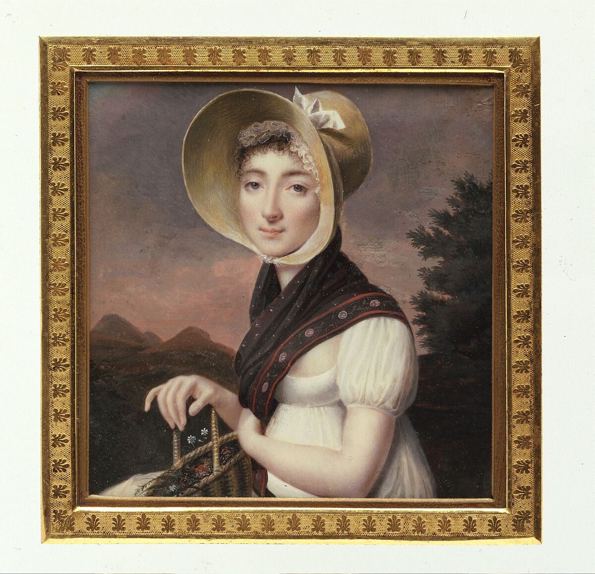 Portrait of a Woman, Vincent Bertrand (French, 1770–after 1817), Ivory 