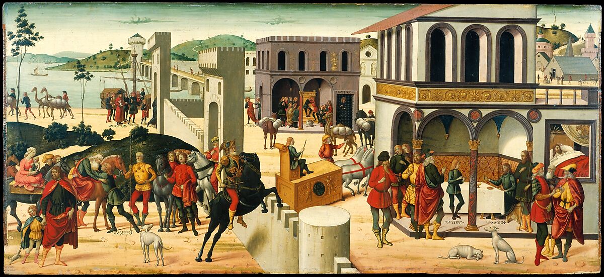 The Story of Joseph, Biagio d&#39;Antonio (Italian, Florentine, active by 1472–died 1516), Tempera on wood 