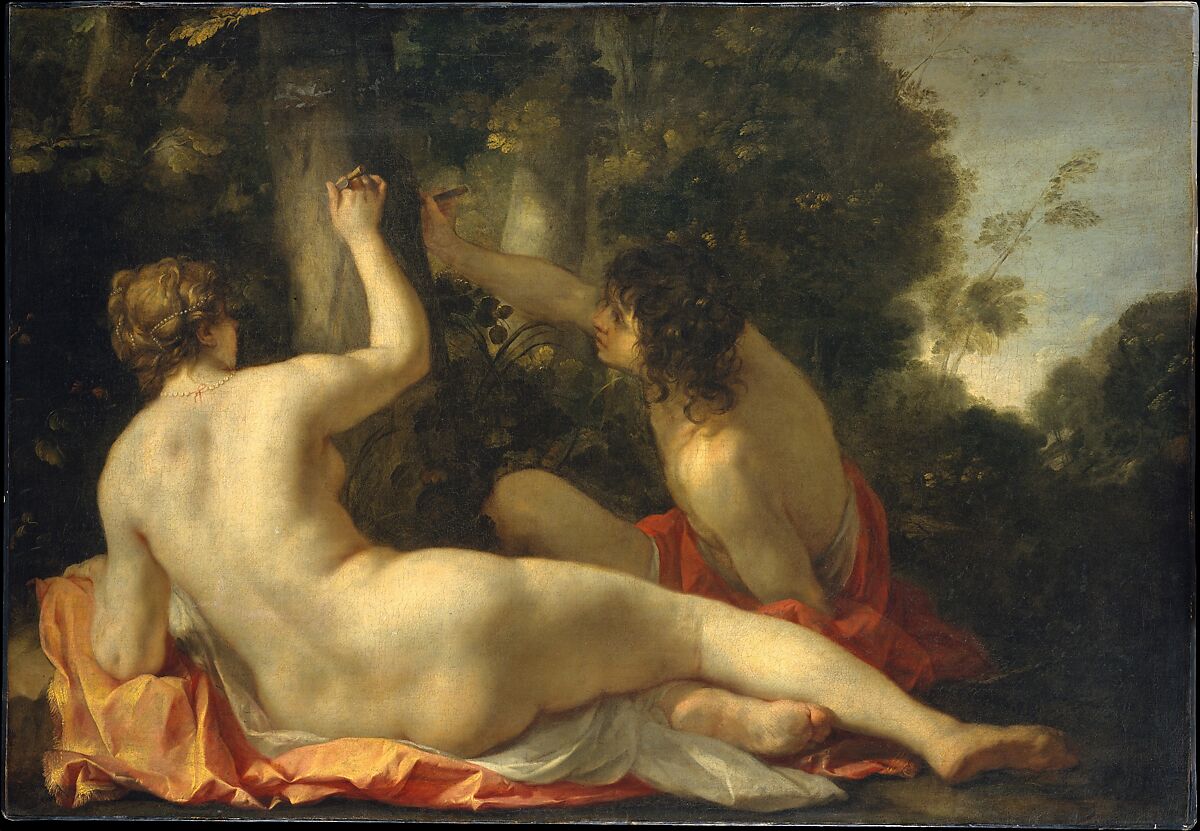 Angelica and Medoro, Jacques Blanchard (French, 1600–1638), Oil on canvas 