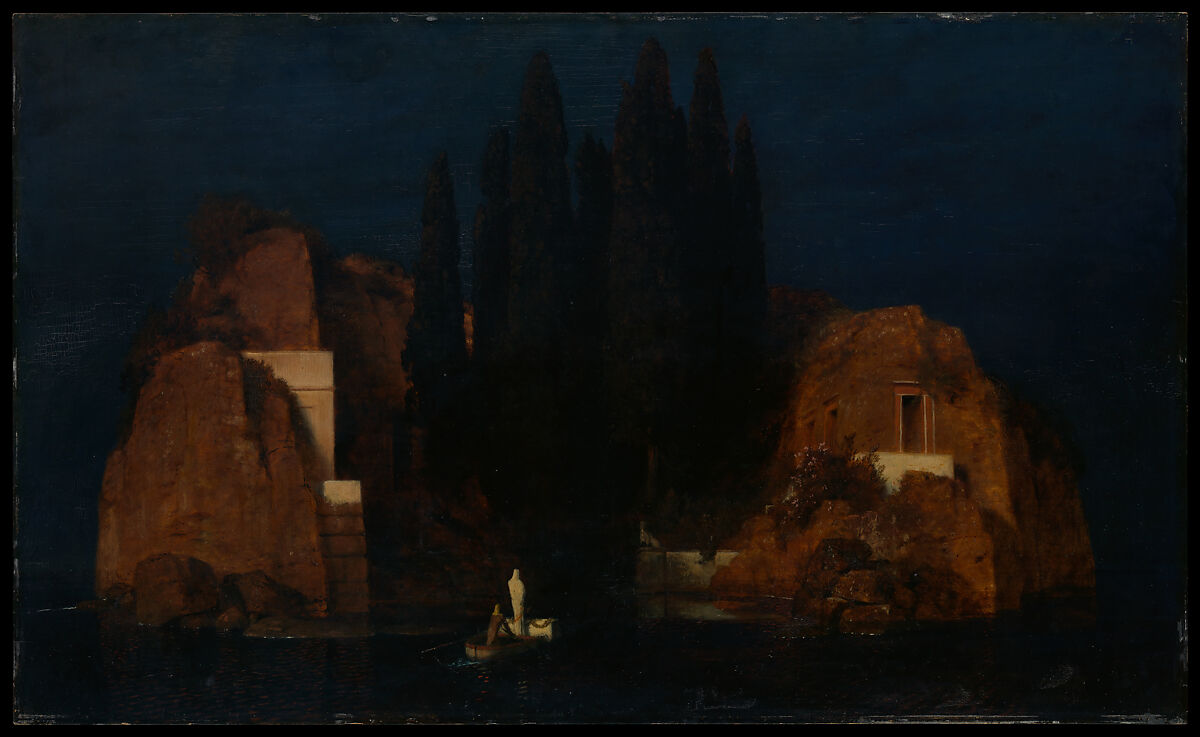 Island of the Dead, Arnold Böcklin  Swiss, Oil on wood