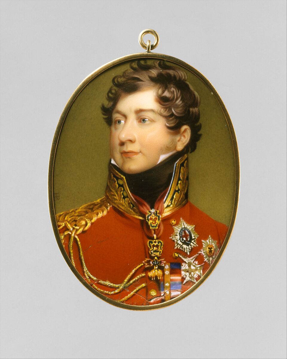 George IV (1762–1830) as Prince Regent, after Lawrence, Henry Bone (British, Truro 1755–1834 Somerstown), Enamel 