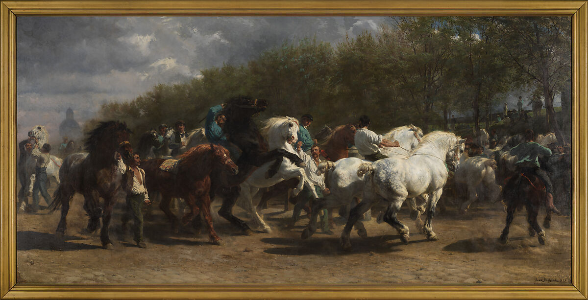 The Horse Fair, Rosa Bonheur (French, Bordeaux 1822–1899 Thomery), Oil on canvas 