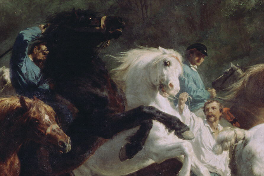 The Horse Fair, Rosa Bonheur (French, Bordeaux 1822–1899 Thomery), Oil on canvas