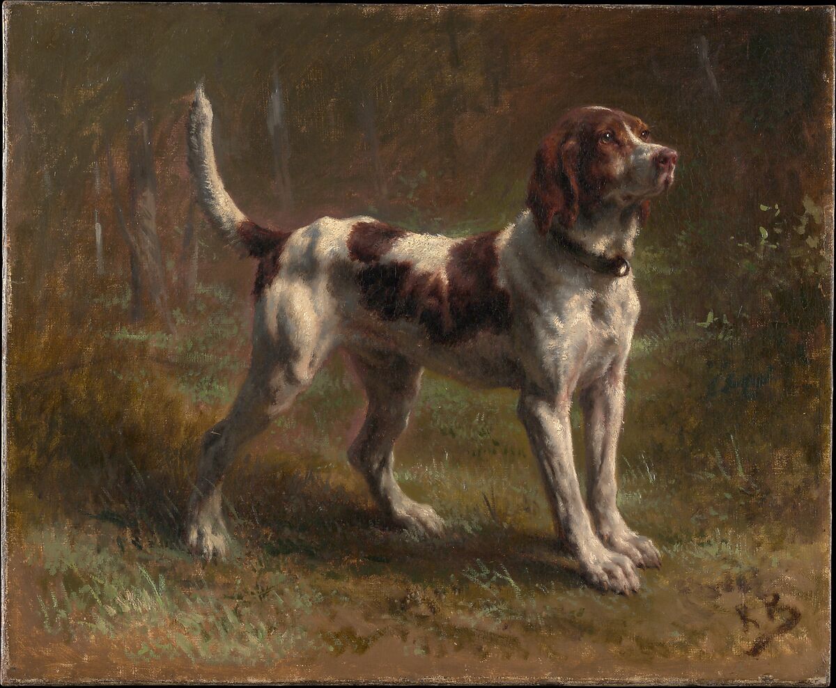 A Limier Briquet Hound, Rosa Bonheur (French, Bordeaux 1822–1899 Thomery), Oil on canvas 