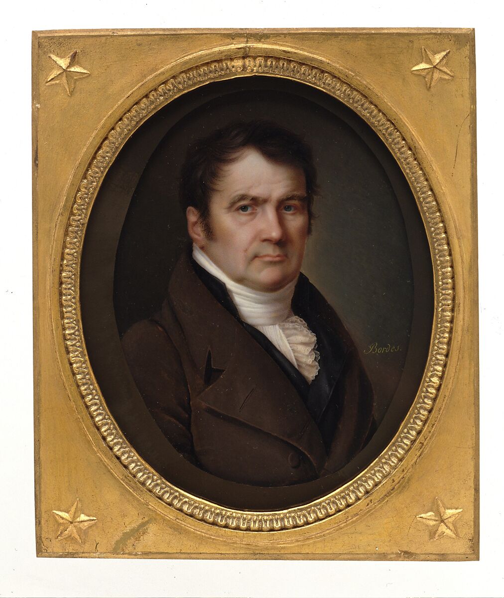 Portrait of a Man, Joseph Bordes (French, 1773–after 1835), Ivory set into card 
