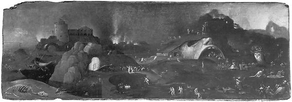 Christ's Descent into Hell, Follower of Hieronymus Bosch (Netherlandish, second quarter 16th century), Oil on wood