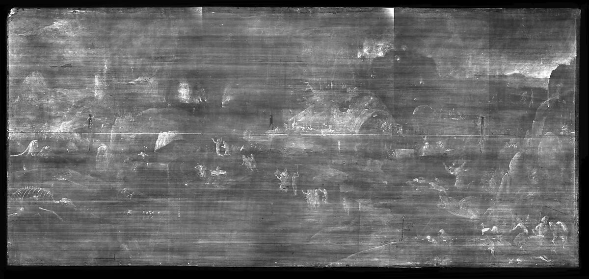 Christ's Descent into Hell, Follower of Hieronymus Bosch (Netherlandish, second quarter 16th century), Oil on wood