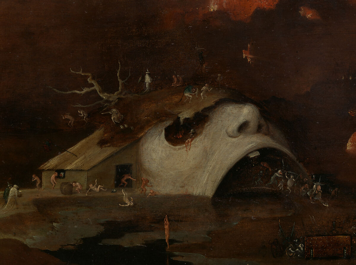 Christ's Descent into Hell, Follower of Hieronymus Bosch (Netherlandish, second quarter 16th century), Oil on wood