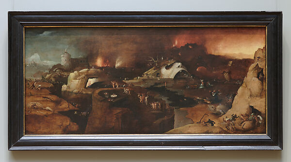 Christ's Descent into Hell, Follower of Hieronymus Bosch (Netherlandish, second quarter 16th century), Oil on wood