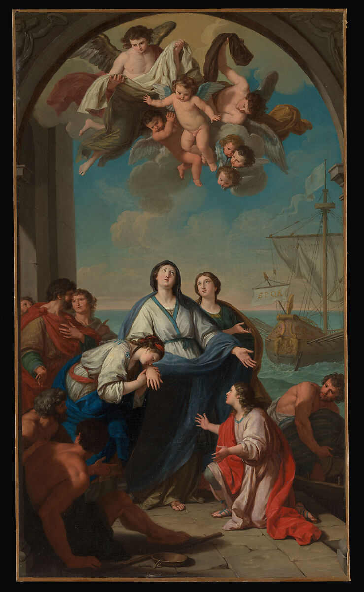 The Departure of Saints Paula and Eustochium for the Holy Land, Giuseppe Bottani (Italian, Cremona 1717–1784 Mantua), Oil on canvas 
