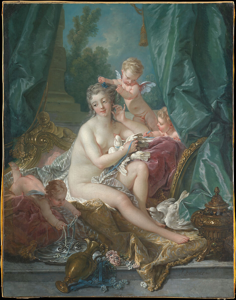 The Toilette of Venus, François Boucher  French, Oil on canvas